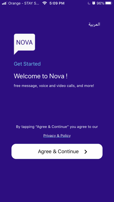 Nova Application Screenshot