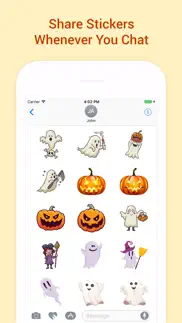 animated halloween stickers! iphone screenshot 2