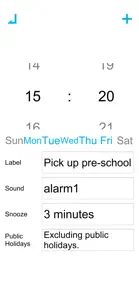 WeekdaysAlarm screenshot #2 for iPhone