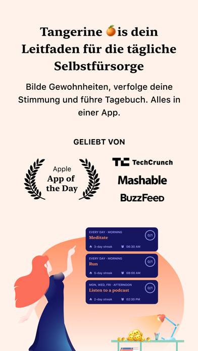 Tangerine: Self-Care & Ziele