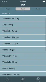vitamin & mineral tracker iphone screenshot 4