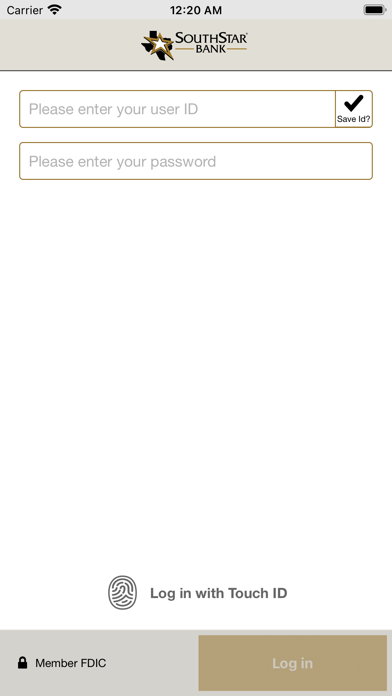 SouthStar Bank Mobile Business Screenshot