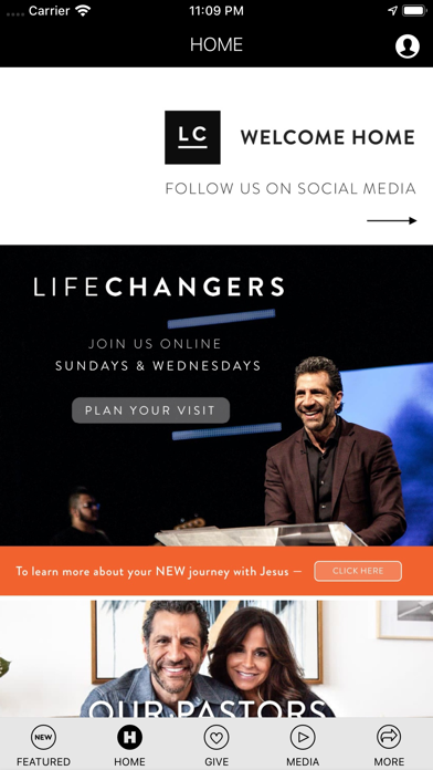 Life Changers Church App Screenshot