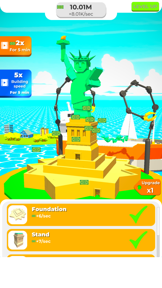 #6. Idle Landmark - Tycoon Game (iOS) 由: Nikita Subachev
