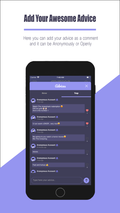 Advisor:Give Anonymous Advices Screenshot