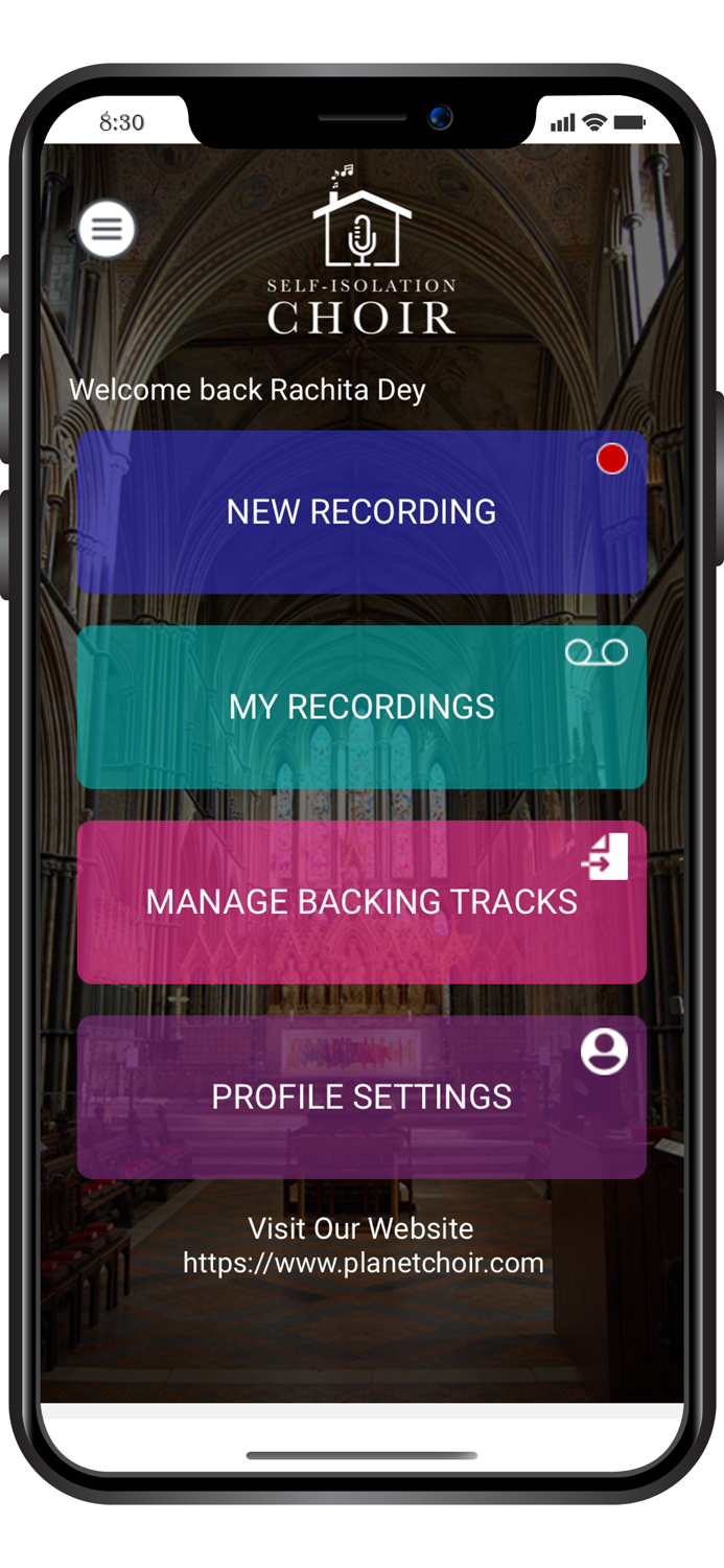 Self-Isolation Choir Recorder