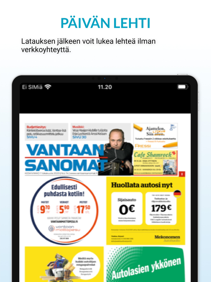 Vantaan Sanomat päivän lehti