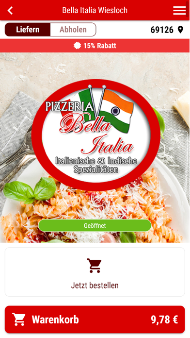 Pizzeria Bella Italia Screenshot