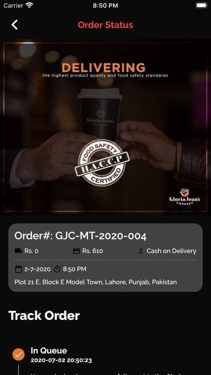 Gloria Jean's Coffees Pakistan screenshot-7