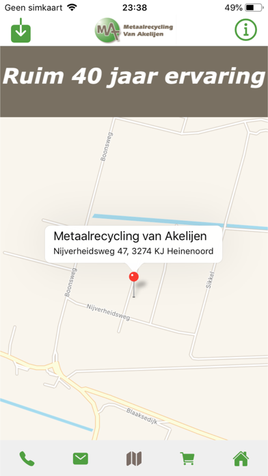 Metaalrecycling van Akelijen Screenshot