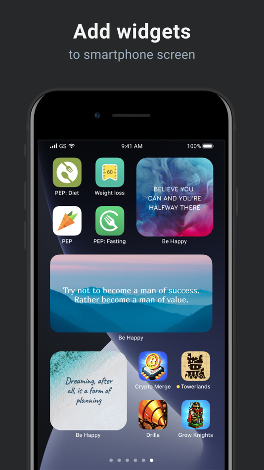 Be happy: Daily quotes widget - 1.1 - (iOS)