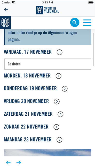 Sport in Tilburg Screenshot
