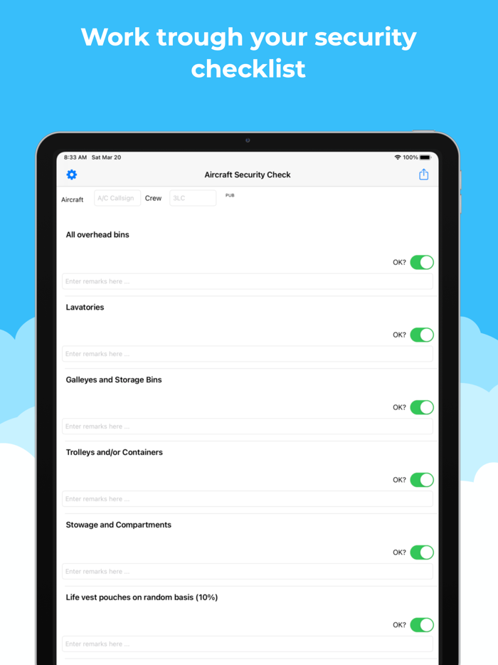 SecCheck for Aircraft Operator