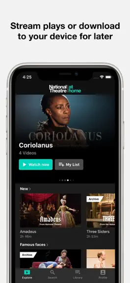 Game screenshot National Theatre at Home apk