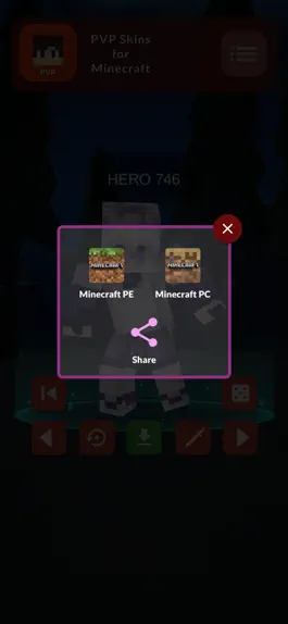 Game screenshot PVP Skins for Minecraft apk