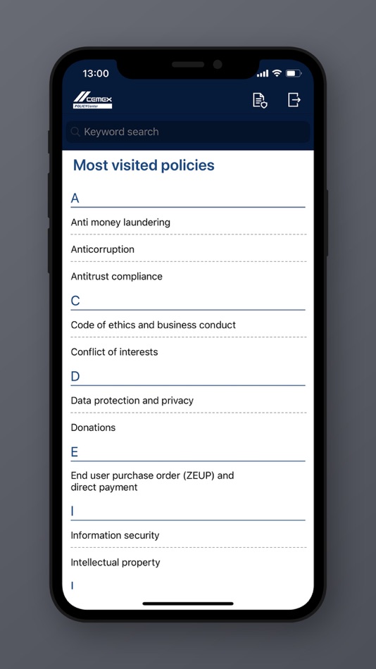 #2. CEMEX Policies (iOS) 게시자: CEMEX