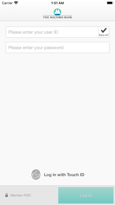 The Milford Bank Business Screenshot