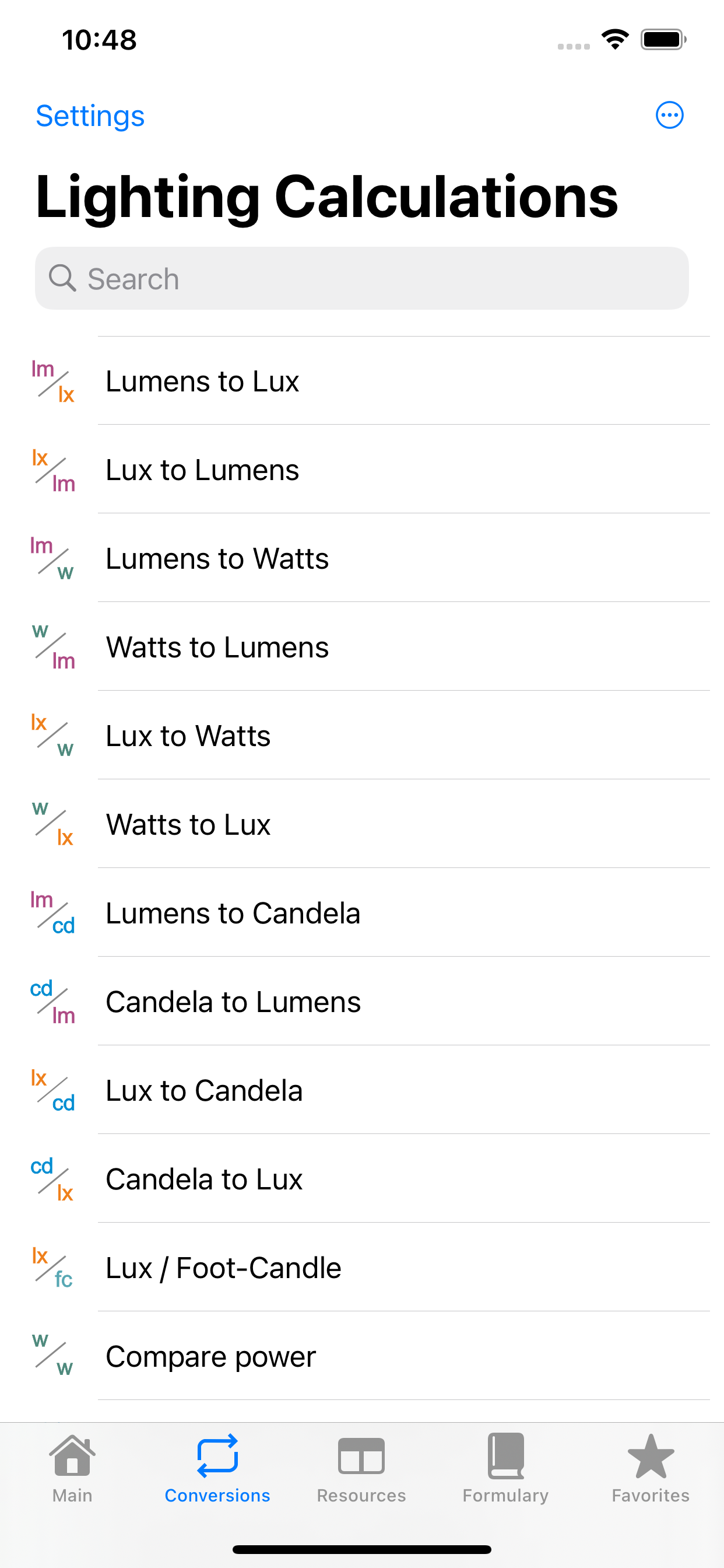 Lighting Calculations