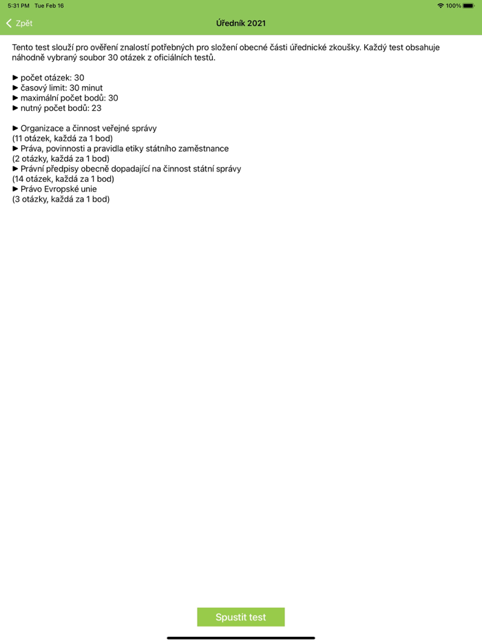 Úřednická zkouška 2024