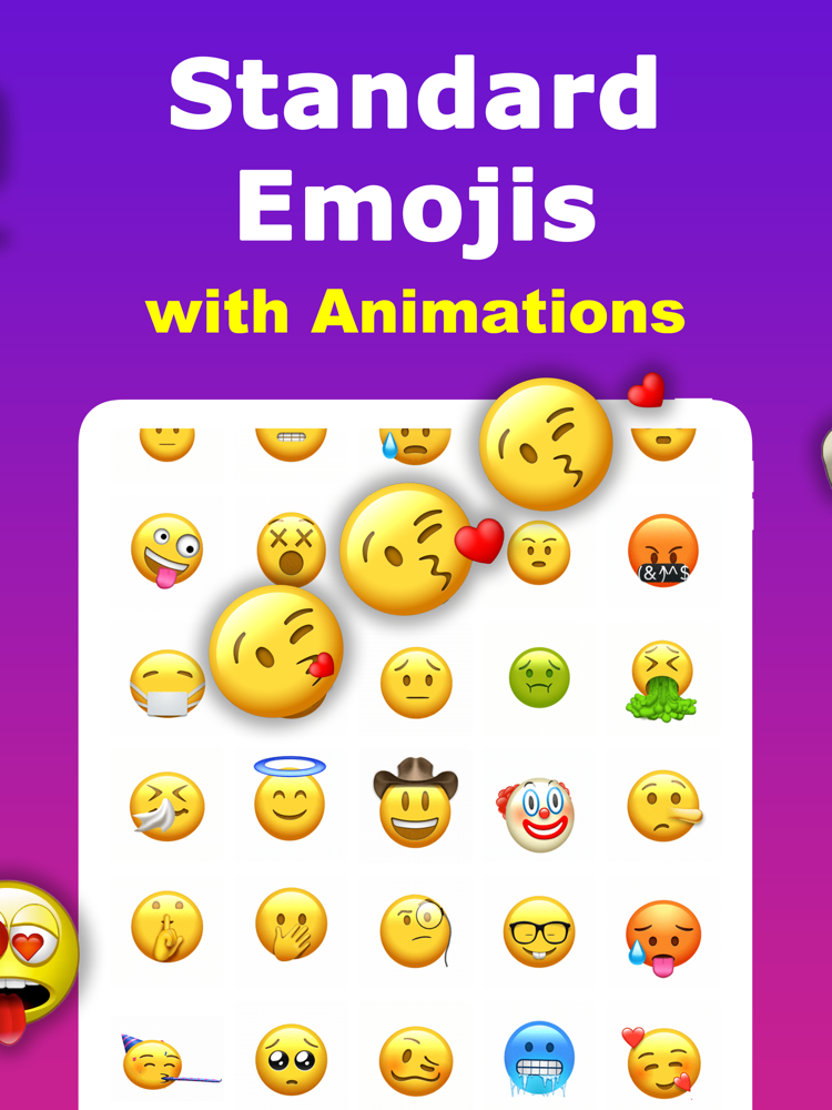 Animated Emoji 3D Sticker GIF App for iPhone - Free Download Animated