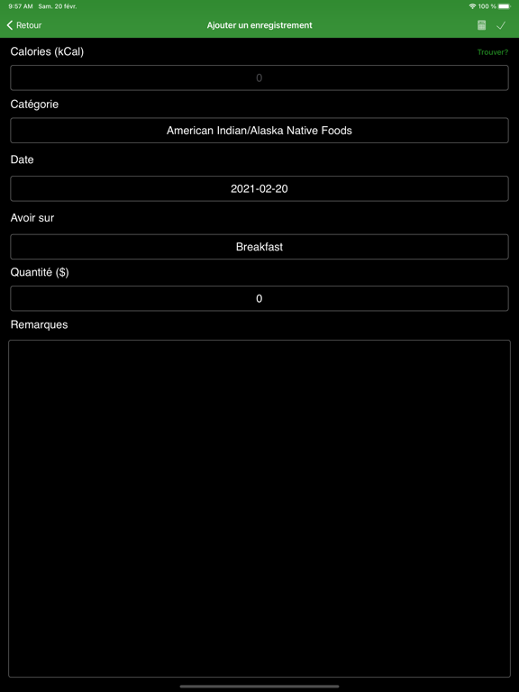 Screenshot #5 pour Aliments: Compteur de calories