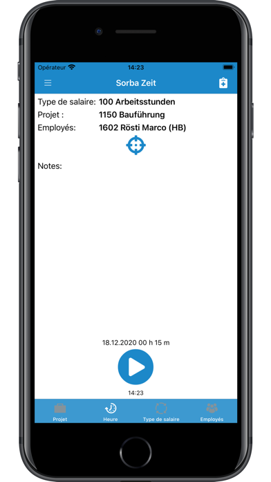 Screenshot #1 pour SORBA Zeit