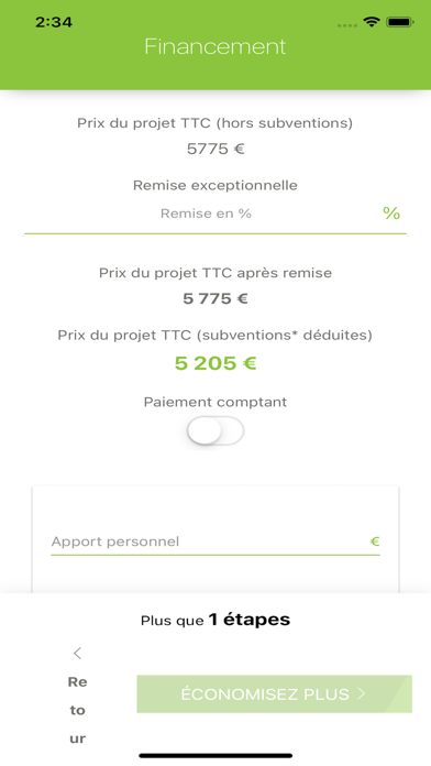 Simulateur Comwatt Screenshot