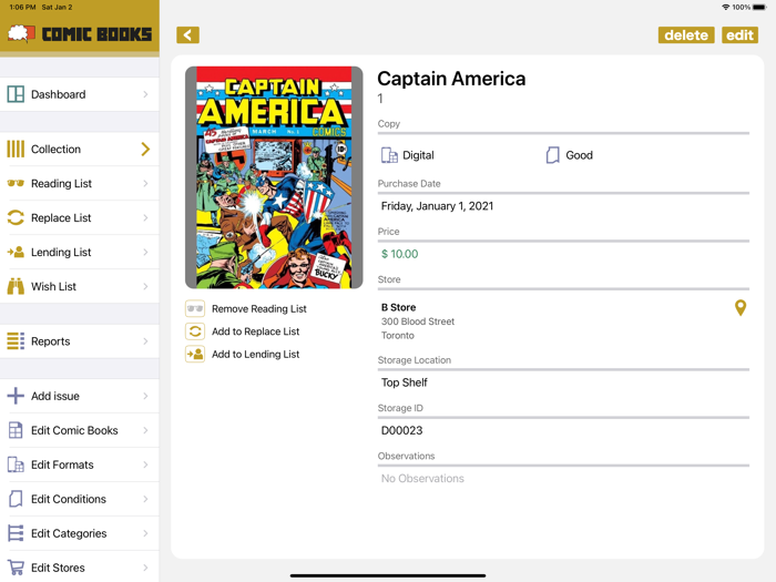 Comic Books Collector