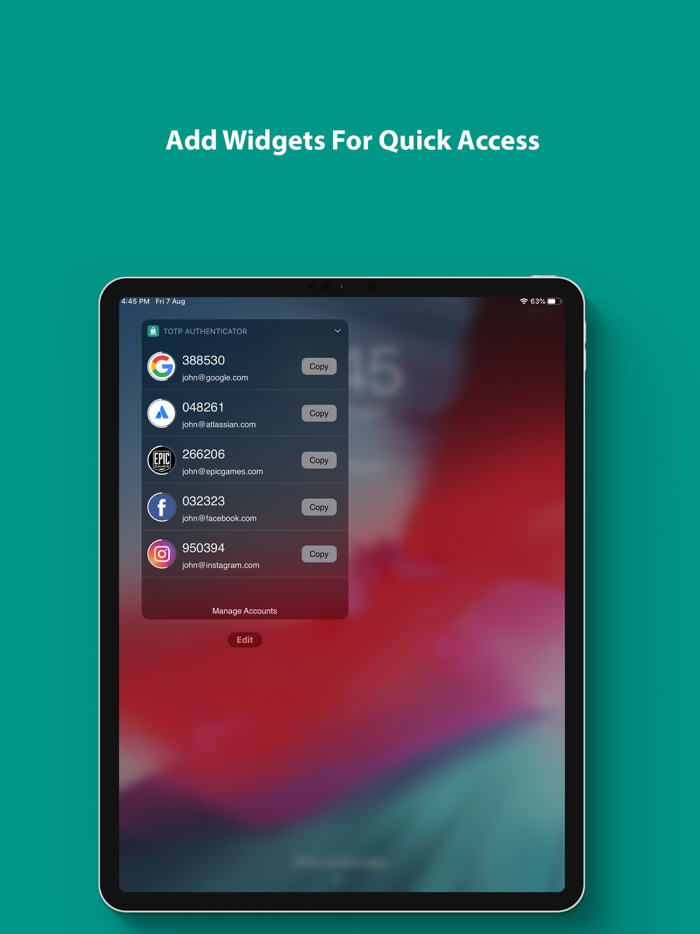 TOTP Authenticator – Fast 2FA