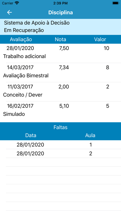 ExtraClasse Screenshot