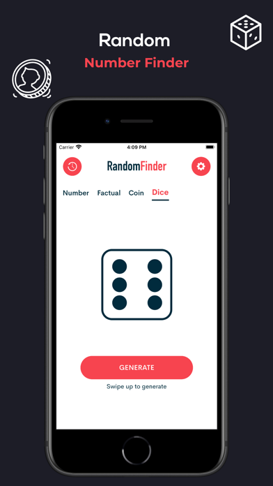 Screenshot #2 pour D20 - Random Number Finder