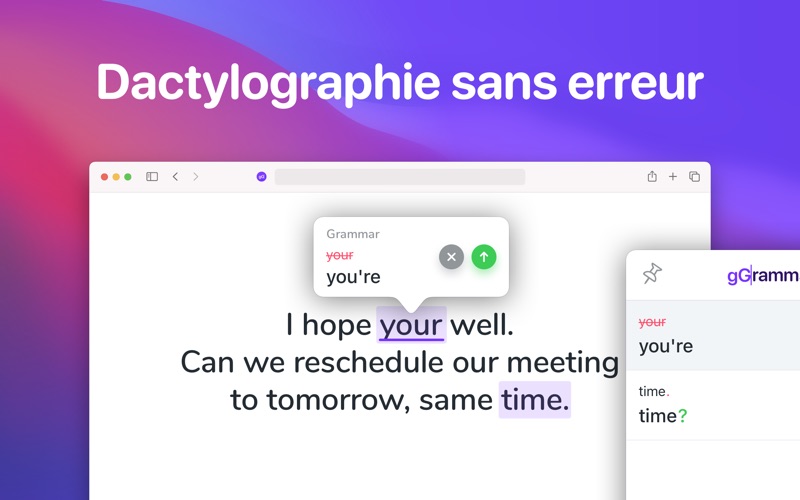 Screenshot #1 pour Grammatica: Writing for Safari