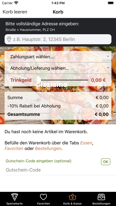Pizziamo Pizzeria Bar Screenshot