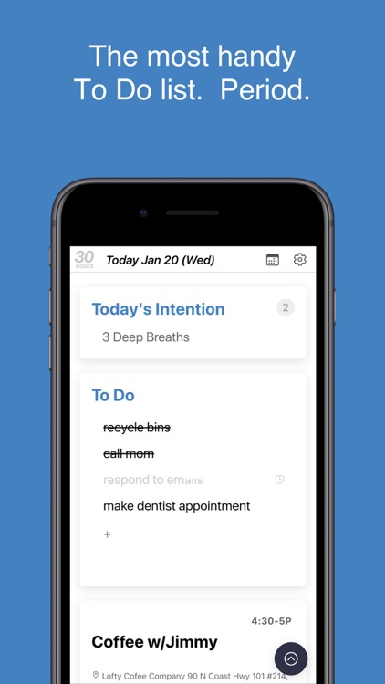 30 Boxes Calendar / To Do List