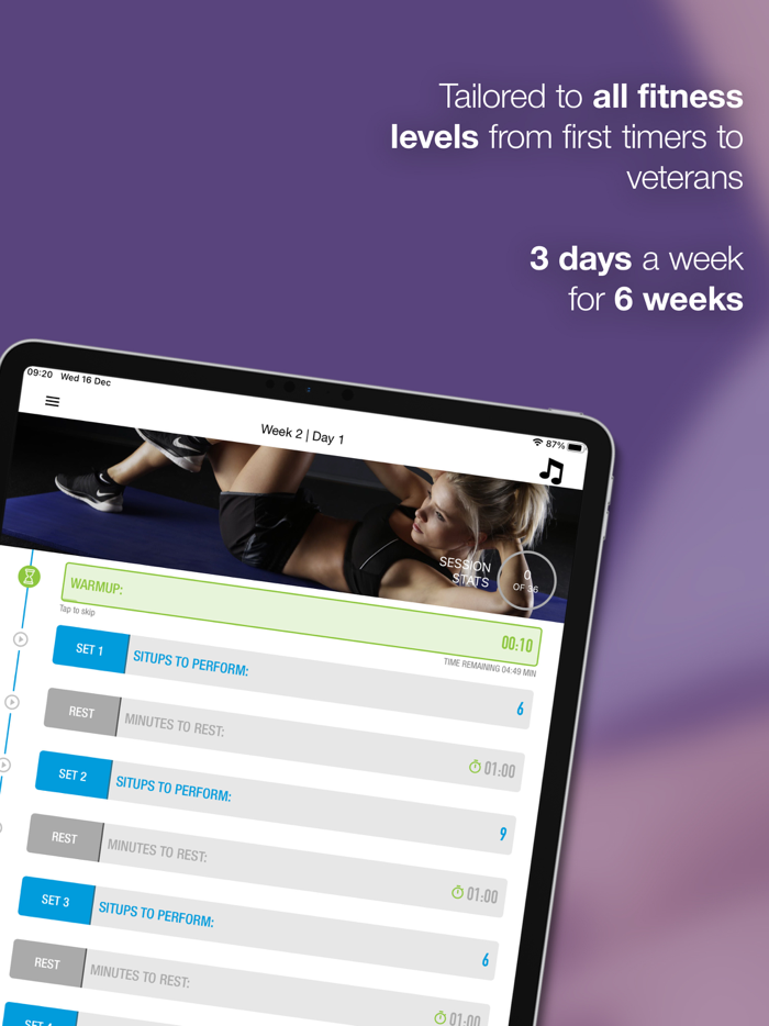 0-200 Situps Trainer Challenge