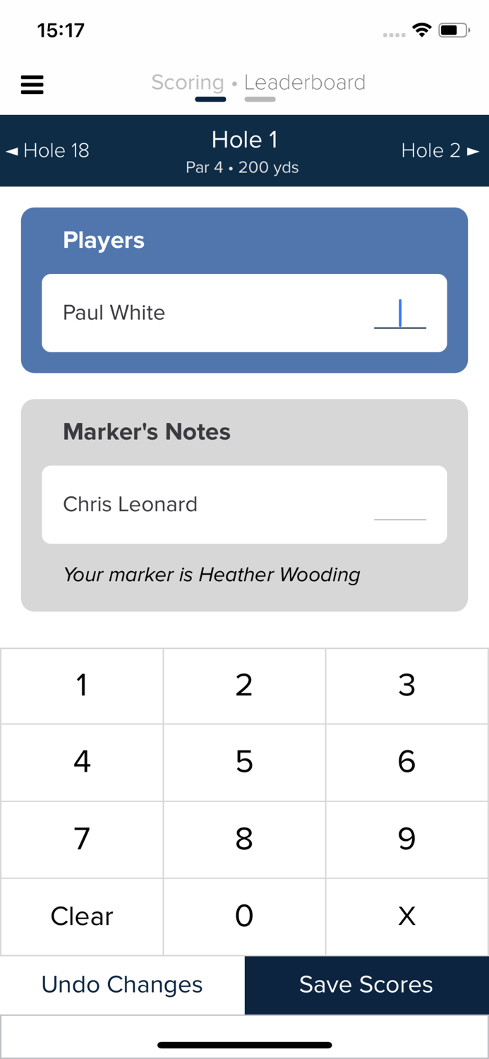 BRS Golf Live Scoring