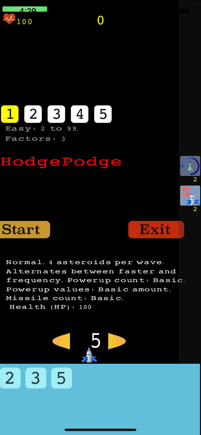 Asteroid Factorizer Math