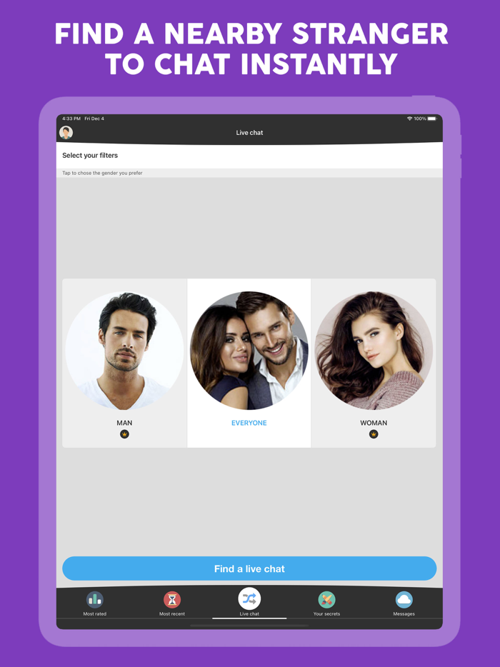 ChatJoy - secret live chat