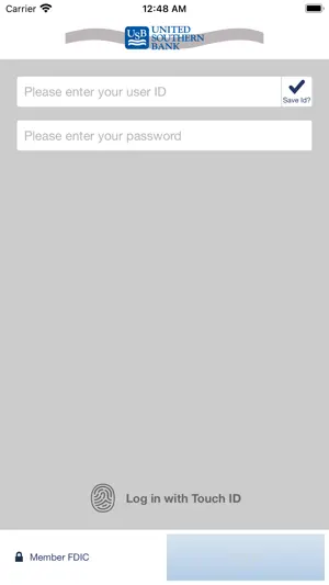 UNITED SOUTHERN BANK BUSINESS screenshot 2