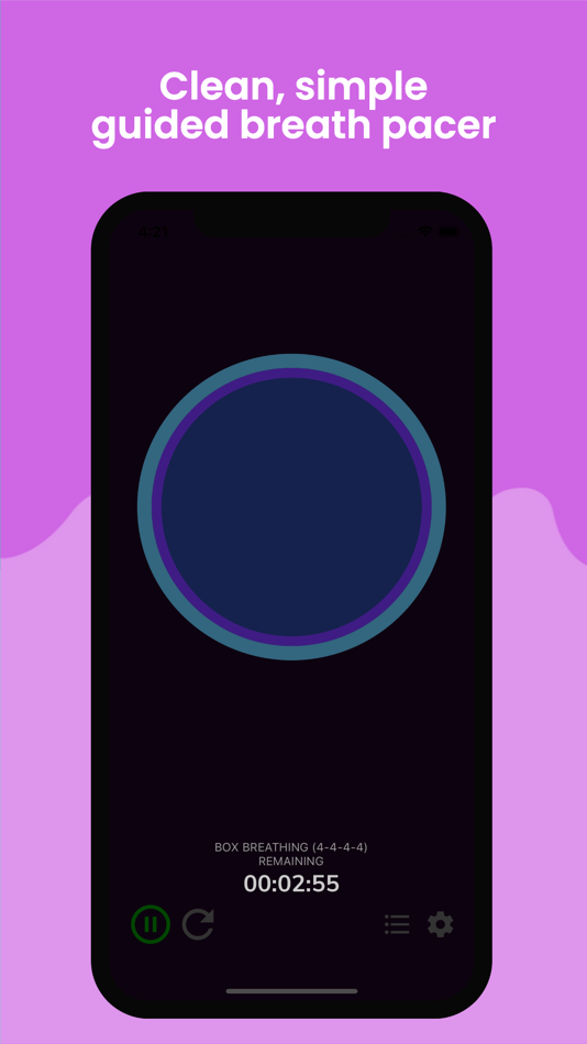 #1. Awesome Breathing: Pacer Timer (iOS) Ved: Awesome Labs LLC