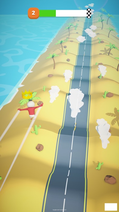 Hill Run Race- Flying Stickman Screenshot