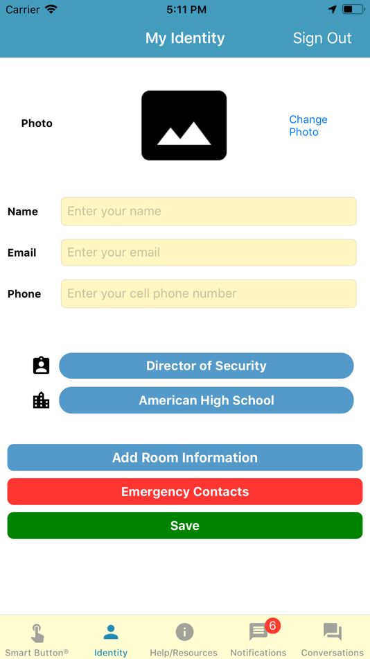 #6. Smart Button Panic Button (iOS) By: Anonymous Alerts, LLC