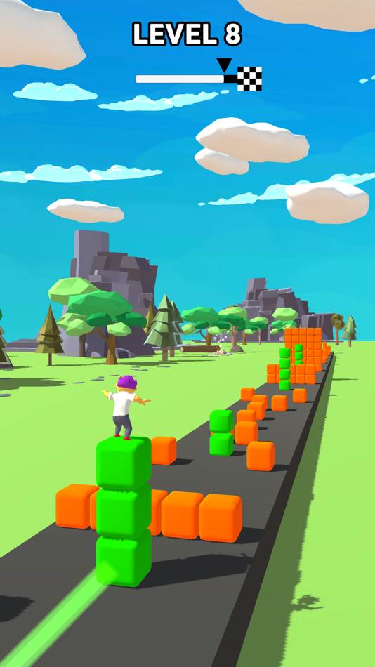 #1. Shortcut Cube 3D - Color Rush (iOS) Podle: Pham Lien Hieu