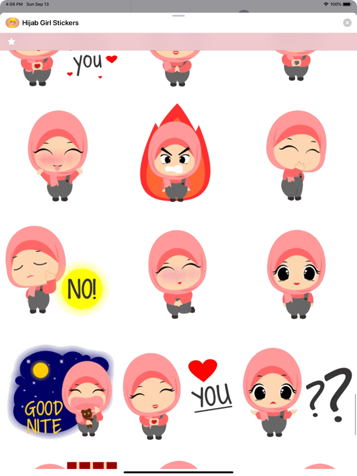 Hijab Girl Stickers