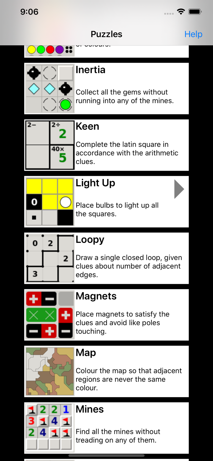 Simon Tatham's Puzzles screenshot 1
