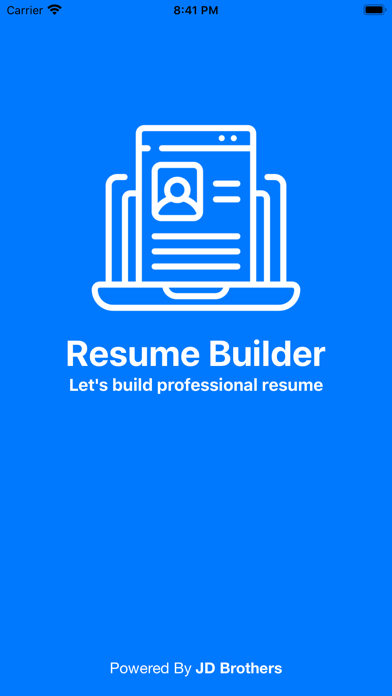 Screenshot #1 pour Resume Builder Plus