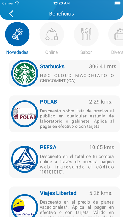 Beneficios y Salud Screenshot