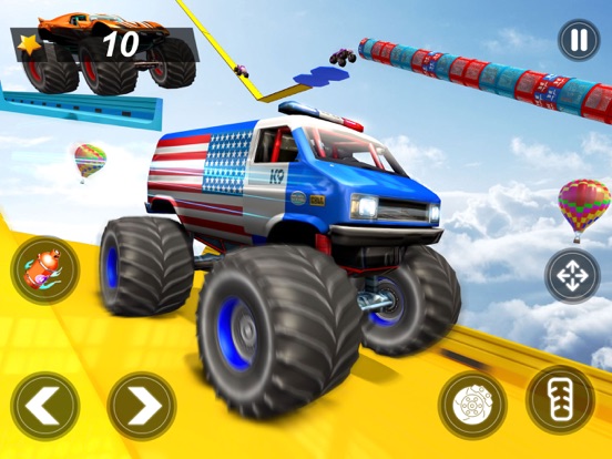 Monster Truck 4x4 Ramp Stunt iPad screenshot 2 - Games app