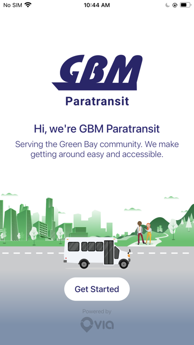 GBM Paratransit Screenshot
