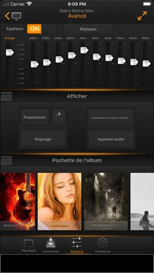 Capture d'écran de VLC Remote sur iPhone 5